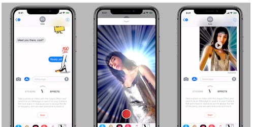 American Vogue collaborates with Apple to roll out augmented reality features on iPhone X American Vogue collaborates with Apple to roll out augmented reality features on iPhone X