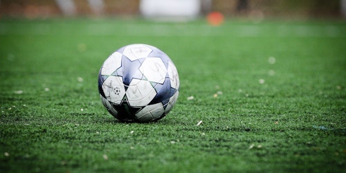 football on a pitch football on a pitch
