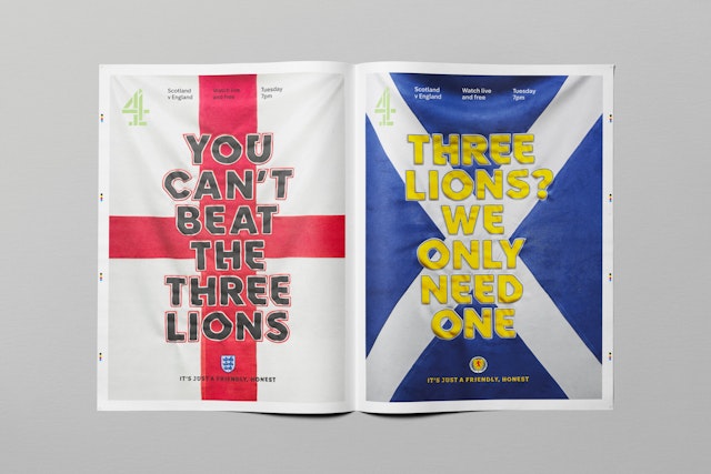 scotland v england channel 4 promo poster scotland v england channel 4 promo poster