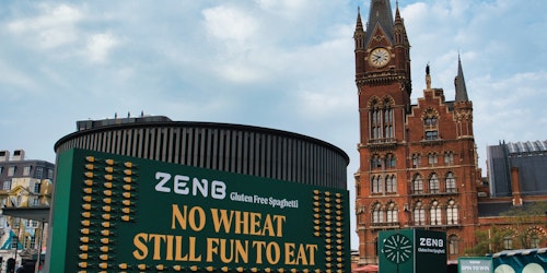 Zenb promotes gluten-free spaghetti with interactive billboards in London Zenb promotes gluten-free spaghetti with interactive billboards in London
