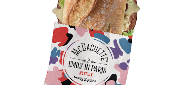 Emily in Paris tie up with McDonald's McBaguette Emily in Paris tie up with McDonald's McBaguette