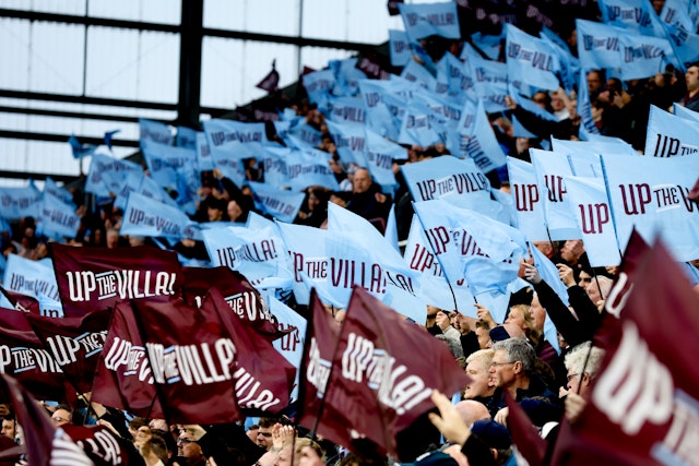 Image of Aston Villa flags Image of Aston Villa flags