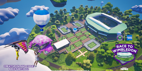 Race To Wimbledon on Fortnite Race To Wimbledon on Fortnite