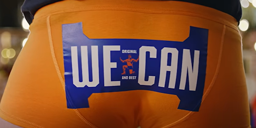 Irn-Bru logo on boxers Irn-Bru logo on boxers