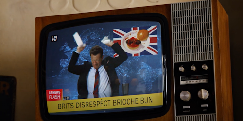 Man angry on TV Man angry on TV