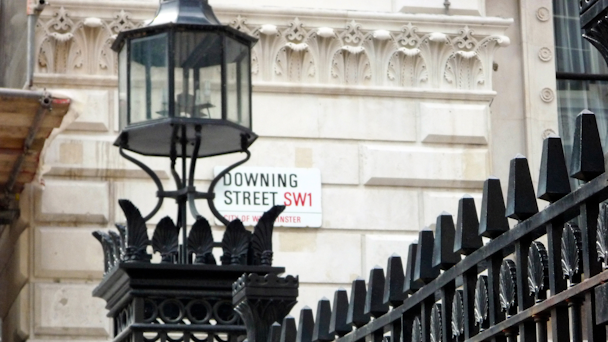 A shot of Downing Street A shot of Downing Street