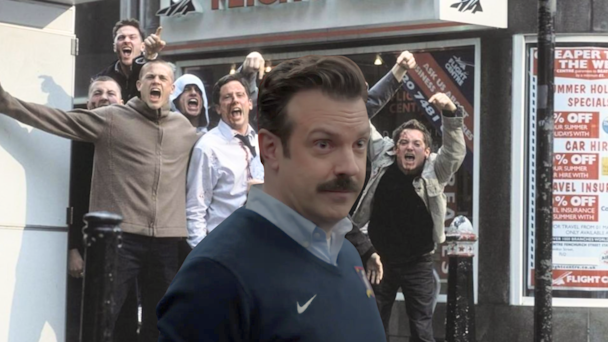A combination of Green Street Ultras x Ted Lasso A combination of Green Street Ultras x Ted Lasso