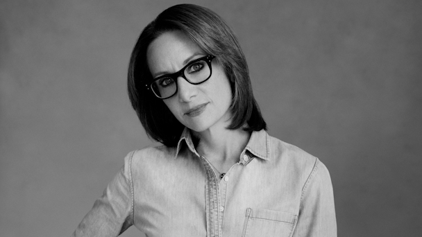 A black and white photo of Pamela Drucker Mann A black and white photo of Pamela Drucker Mann