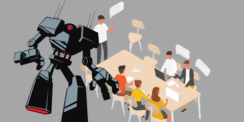 Robot in office Robot in office