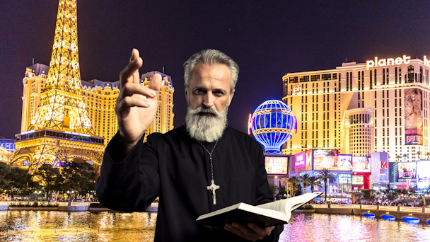 A priest in Las Vegas A priest in Las Vegas
