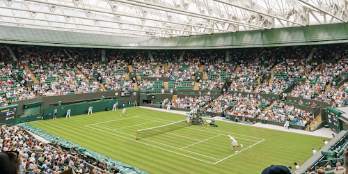 A full stadium at Wimbledon A full stadium at Wimbledon